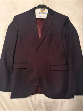 Topman Men's Maroon Suit